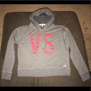 Victoria Secret hoodie gray/pink size Medium